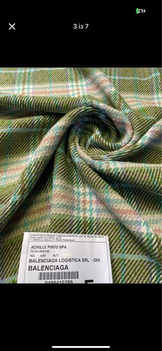 Сорочка рубашка твід balenciaga XL