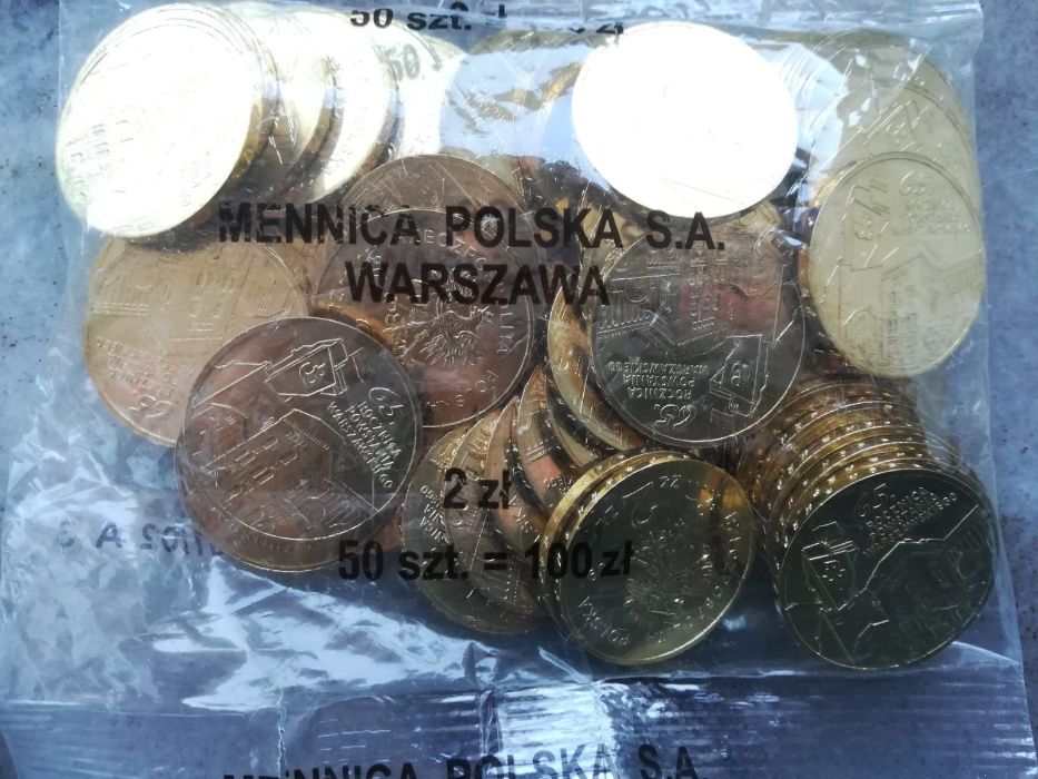 Woreczek menniczy 50 x 2 zł - 65 Rocznica Powstania Warszawskiego
