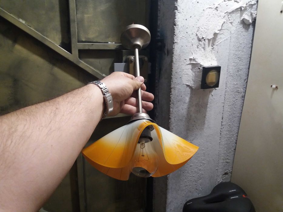 Żyrandol klasyczny pomarańczowy