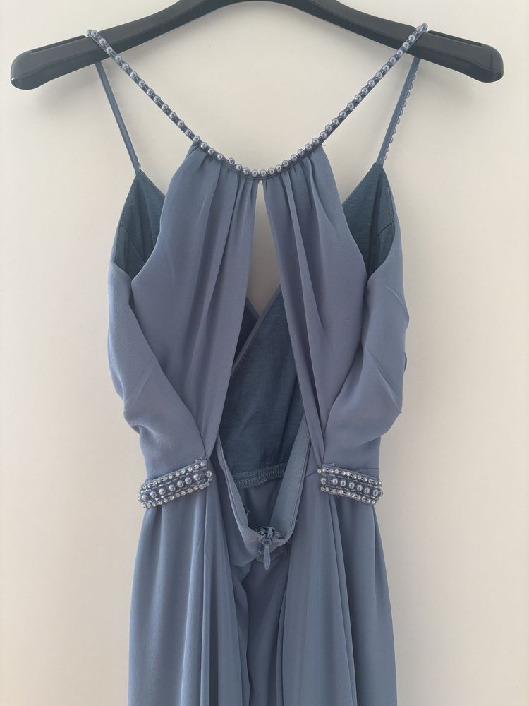 Vestido Azul Cerimónia