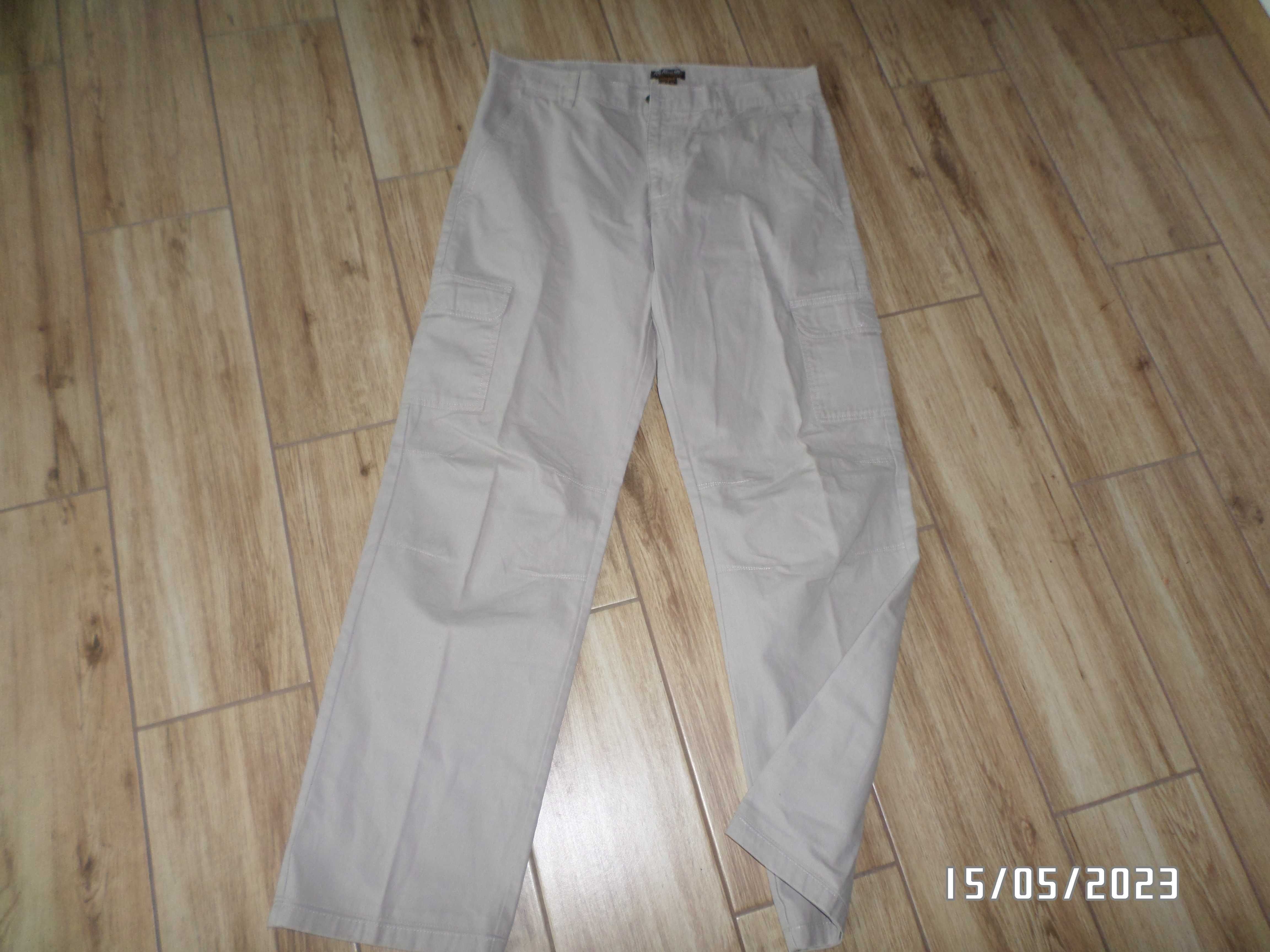 męskie bawełniane spodnie-bojówki-pas-90cm-XL