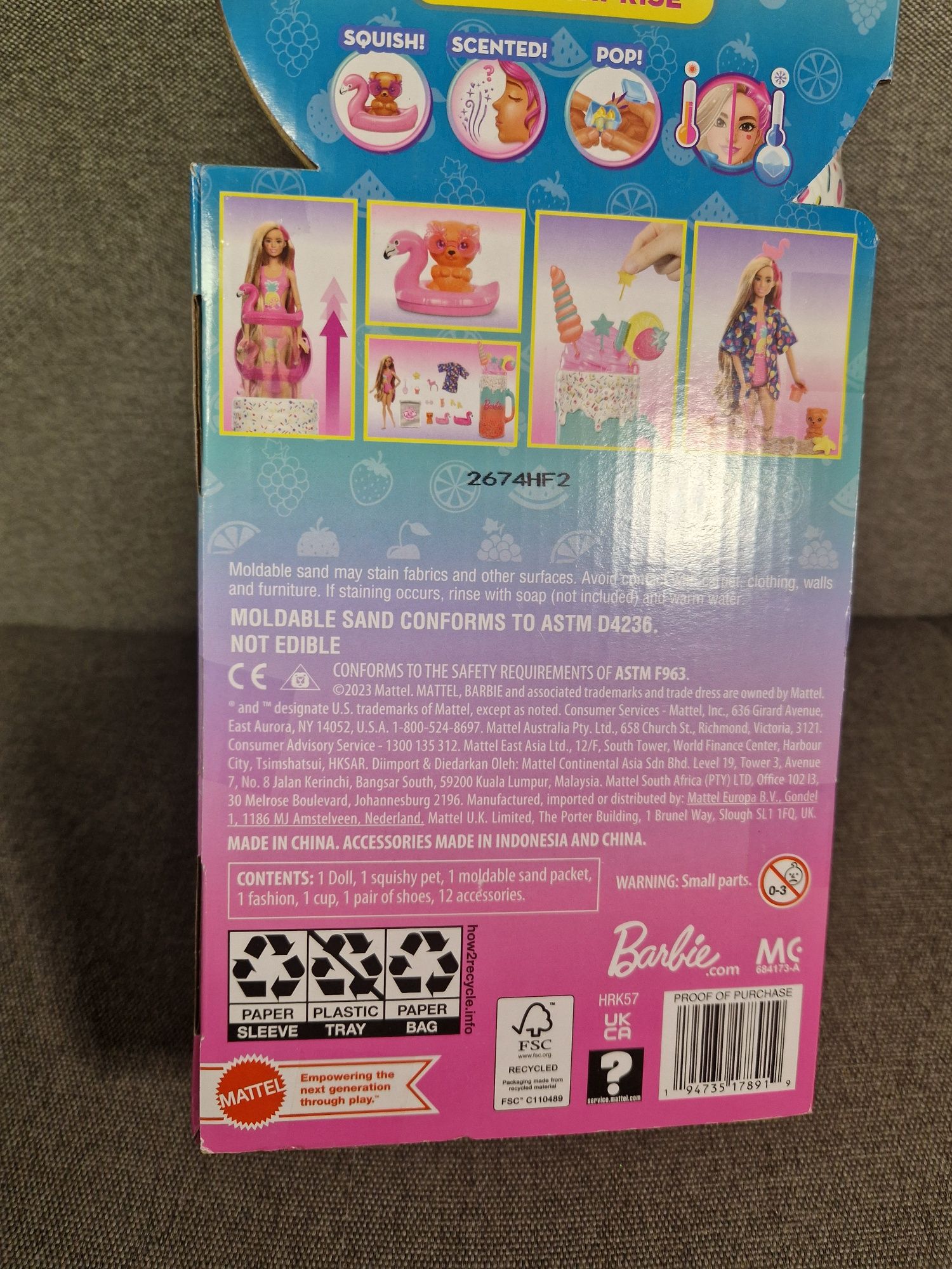 Лялька barbie pop reveal rise and surprise барбі поп рівіл Фруктовий