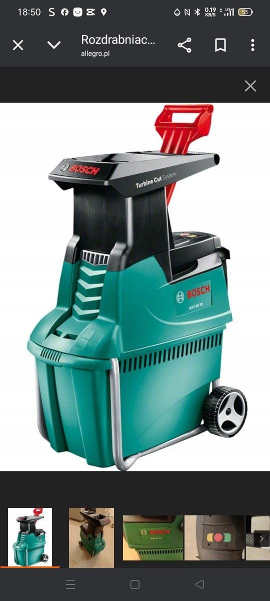 Bosch AXT 25 TC rozdrabniacz do gałęzi