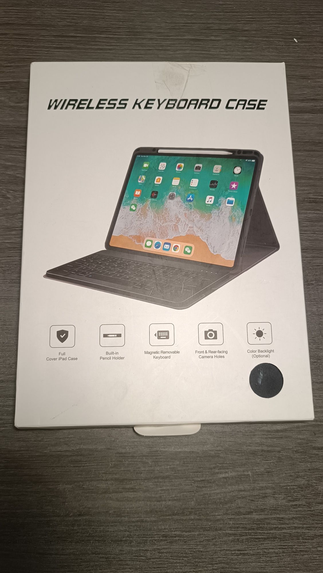 Чохол з бездротовою клавіатурою ( Bluetooth) для ipad.