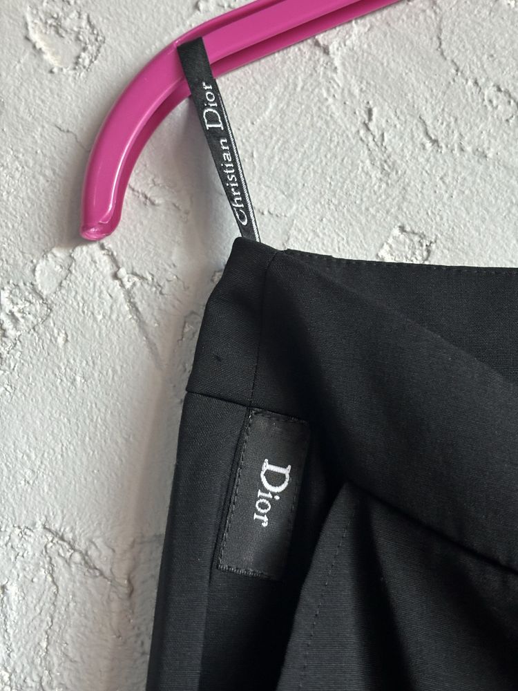 Christian Dior czarne spodnie flared pants 36