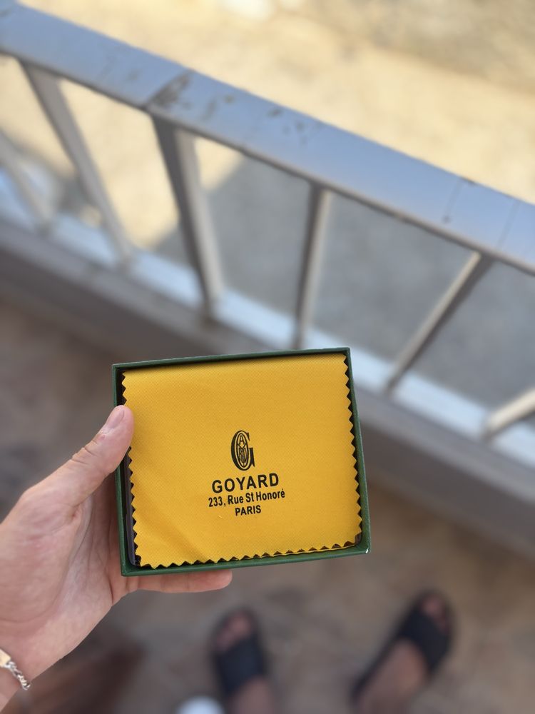 Carteira Goyard com caixa