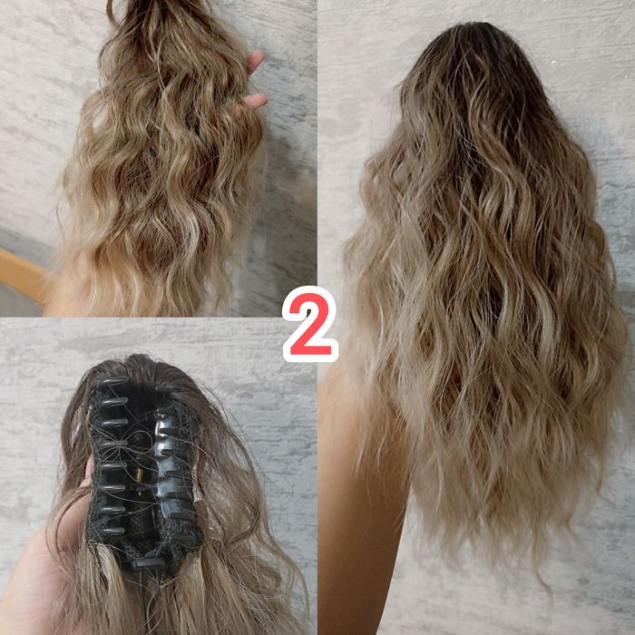 Накладний хвіст, перука, шиньон, волосся на заколці