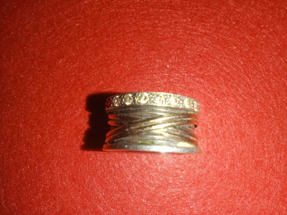 Ouro e Prata Anel de Senhora