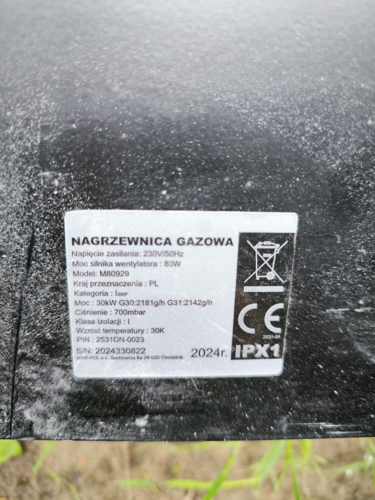 Nagrzewnica gazowa Marpol 30kw