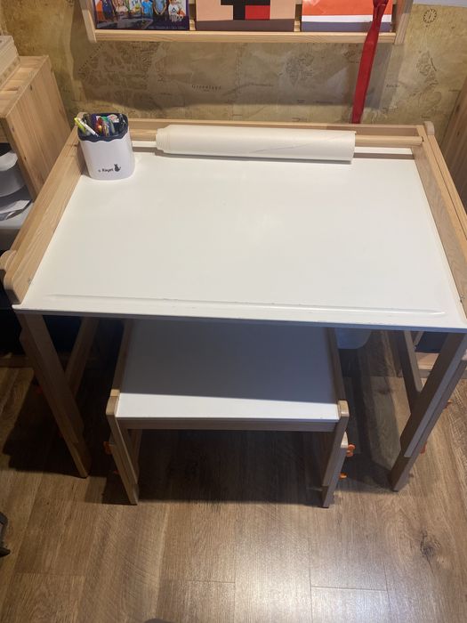 Biurko krzeslo sosna ikea