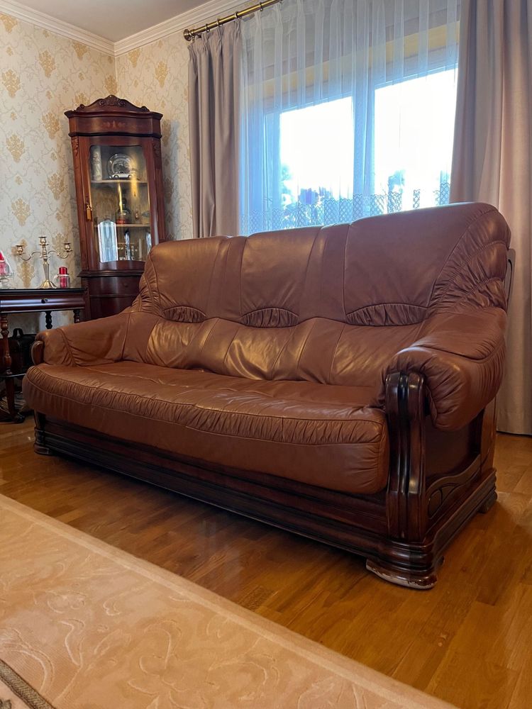 Sofa skórzana stylowa