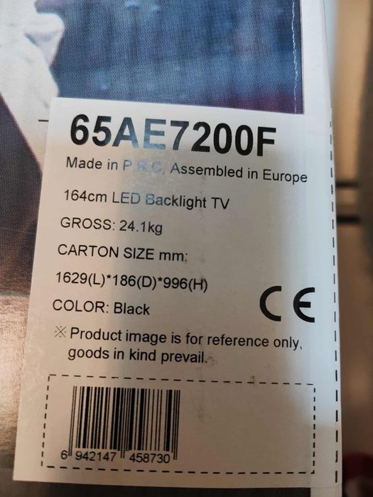 Telewizor Hisense 65AE7200F .