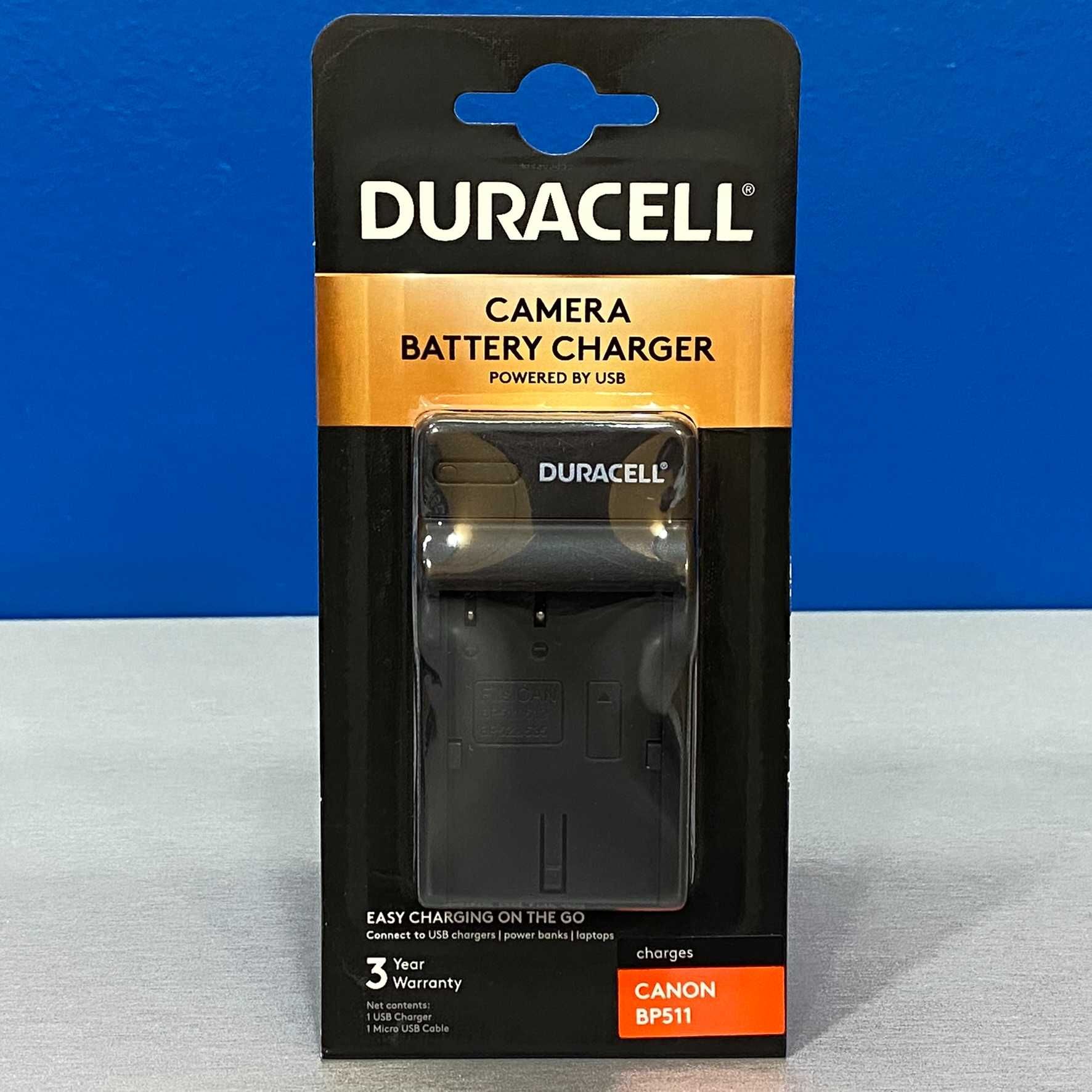 Carregador Duracell - Canon CB-5L (Bateria Canon BP-511)