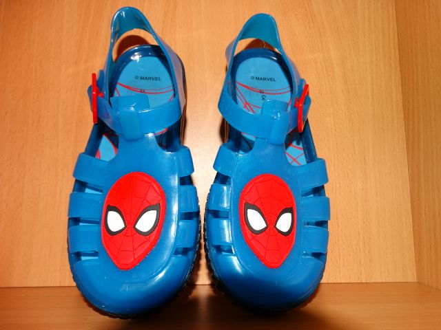 MiszMasz# Spider Man Buty 28 Sandały Gumowe Kąpiel Woda Morze BasenNew