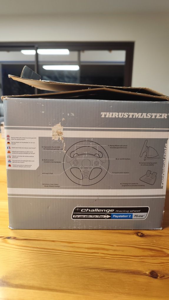 Conjunto volante thrustmaster