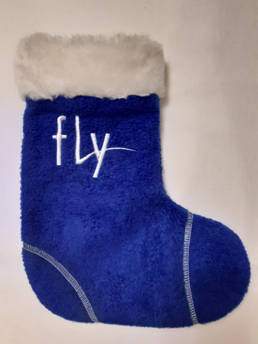 Большой рождественский / новогодний носок для подарков от Fly
