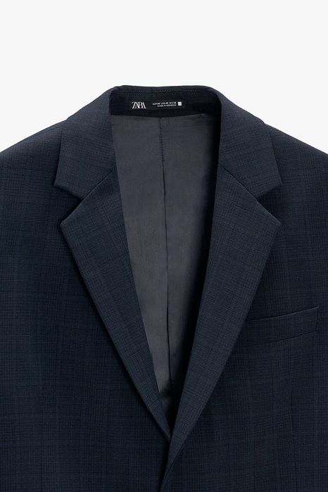 Fato Zara azul padrao novo Calça tam 38 Blazer 48 por estrear