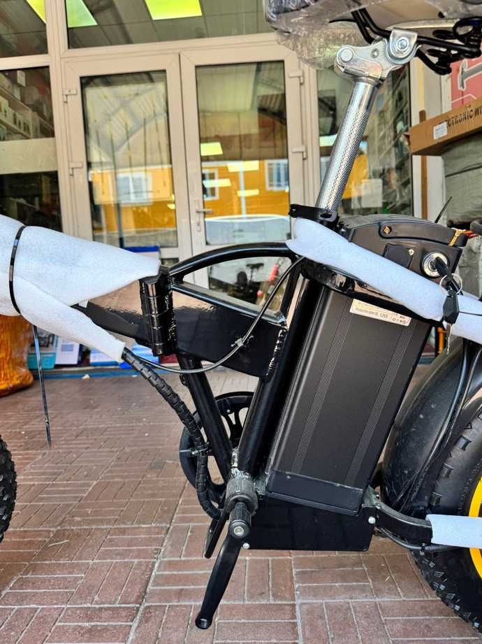 фетбайк 25 ач 1200 в електробайк електро велосипед запас 70 км shimano