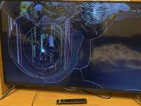 Telewizor kiwi rozbity ekran
