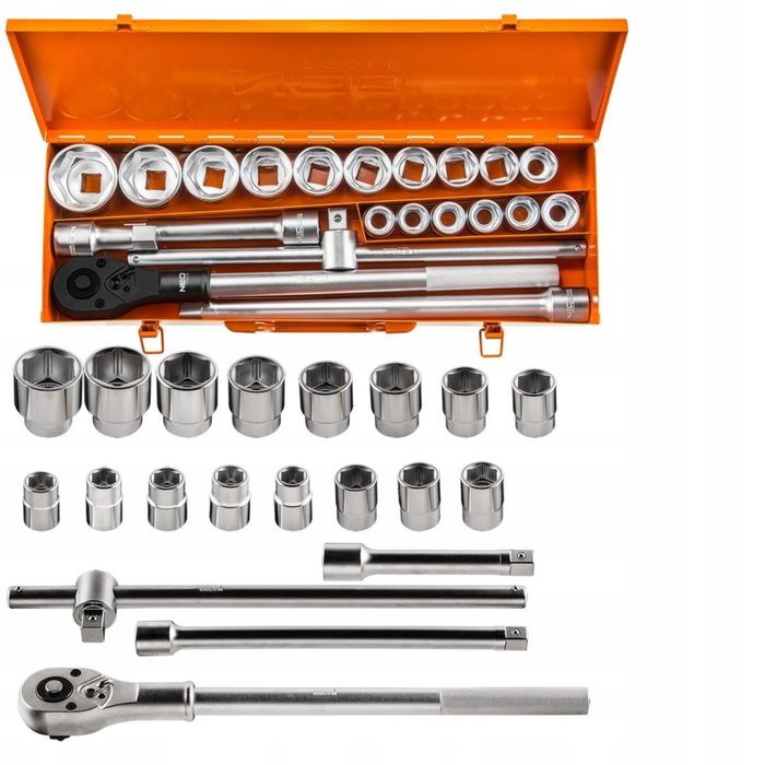 NEO KLUCZE NASADOWE ZESTAW KLUCZY NASADOWYCH 3/4&quot; ZESTAW 21 SZTUK 08-061