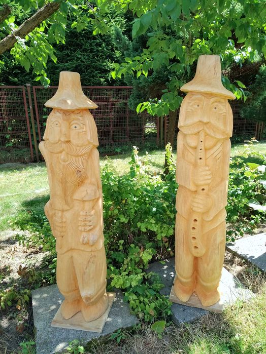 Rzeźby Ogrodowe Z Drewna , Dekoracje Ogrodowe