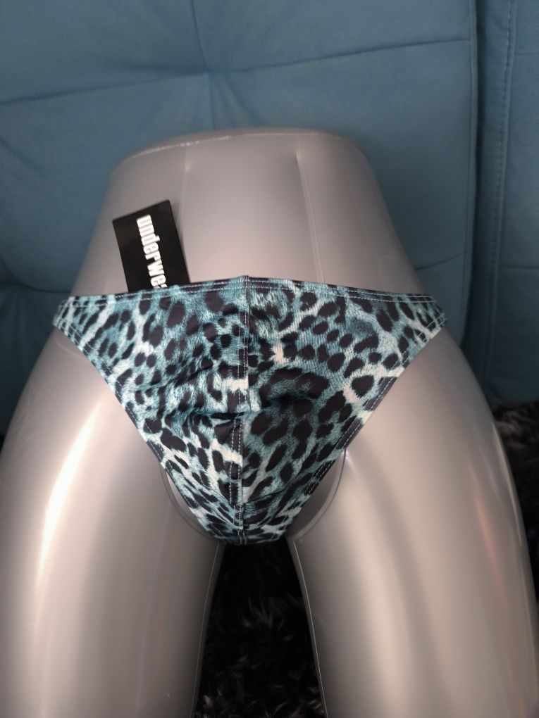 Stringi męskie push up pantera