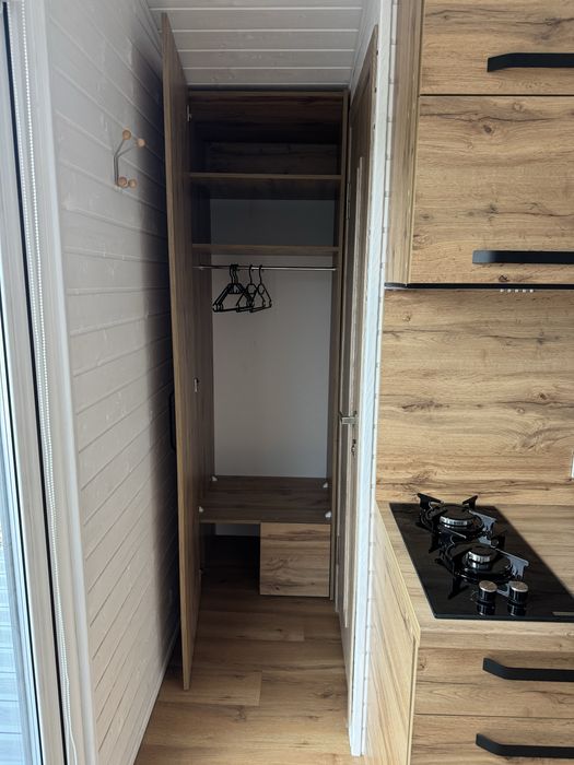 Модульний дерев’яний будинок 7×3 м у ПРЕМІУМ виконанні