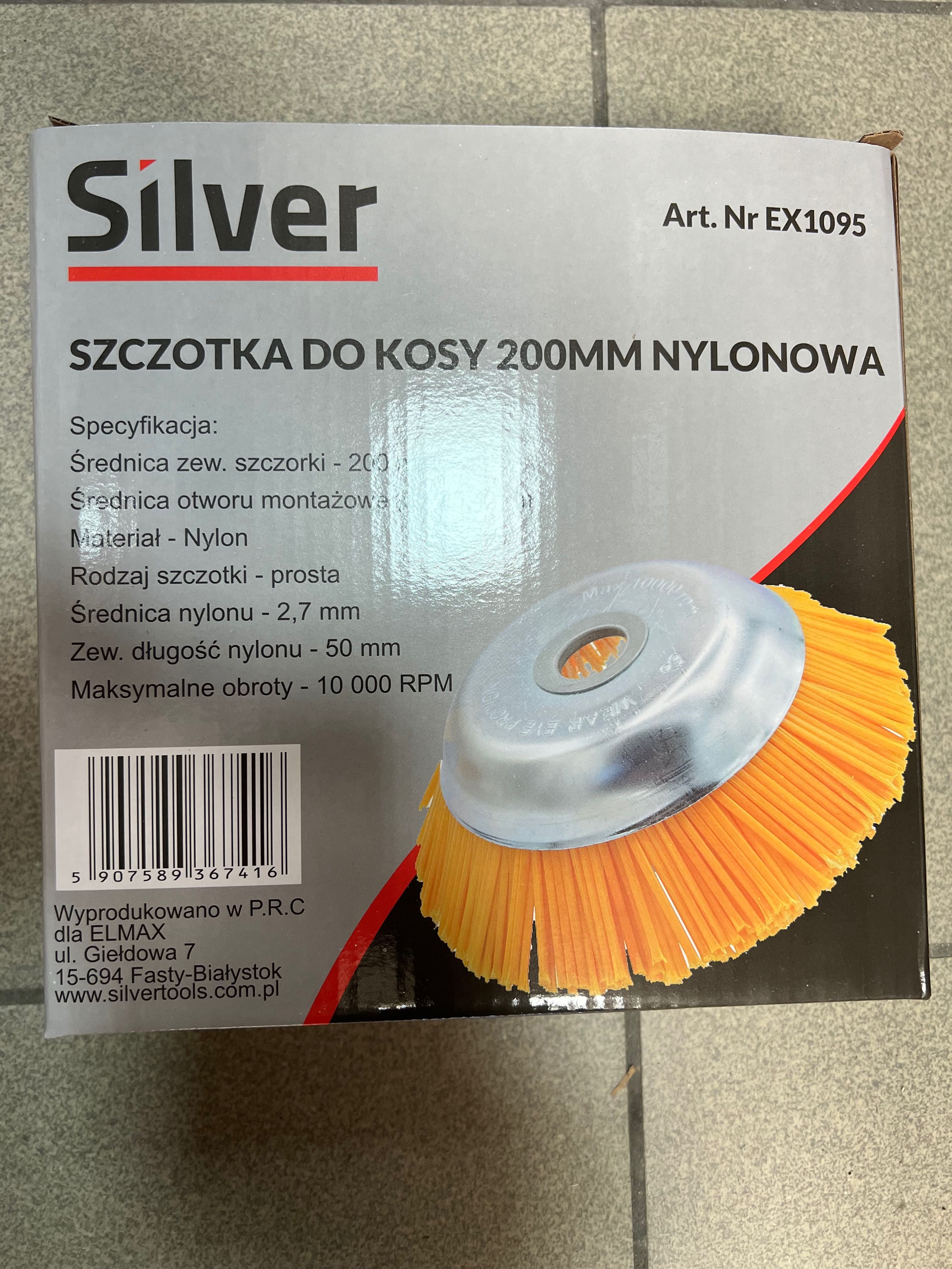 Szczotka do czyszczenia kostki brukowej do kosy nylonowa 200mm chwasty