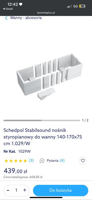 Nośnik styropianowy