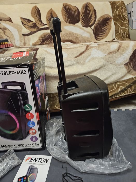 Głośnik bluetooth 300W fenton ft8led-mk2