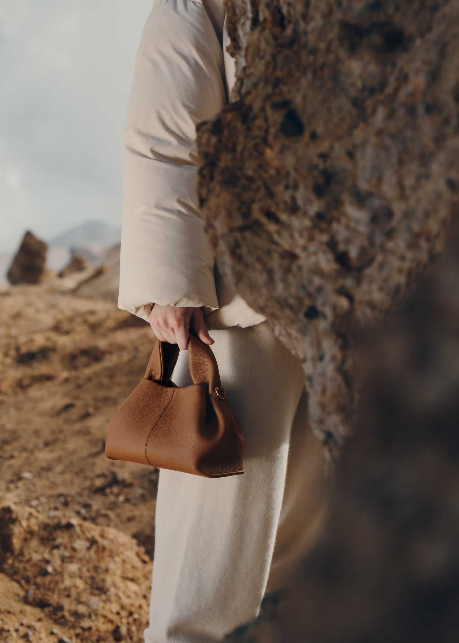 Сумка Polene № 9 Mini Camel