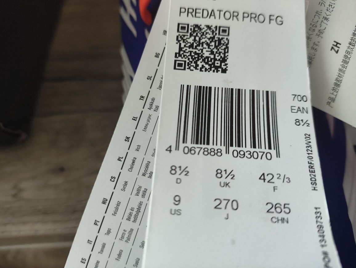Sprzedam adidas predator pro fg rozmiar 42 2/3