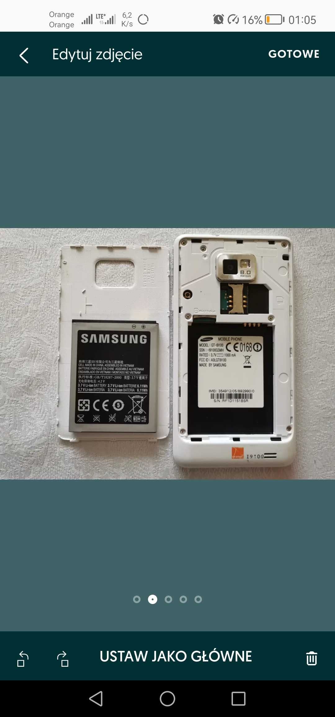 Telefon Smartfon Samsung Galaxy SII (S2).