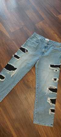 Spodnie jeansowe Bershka Baggy