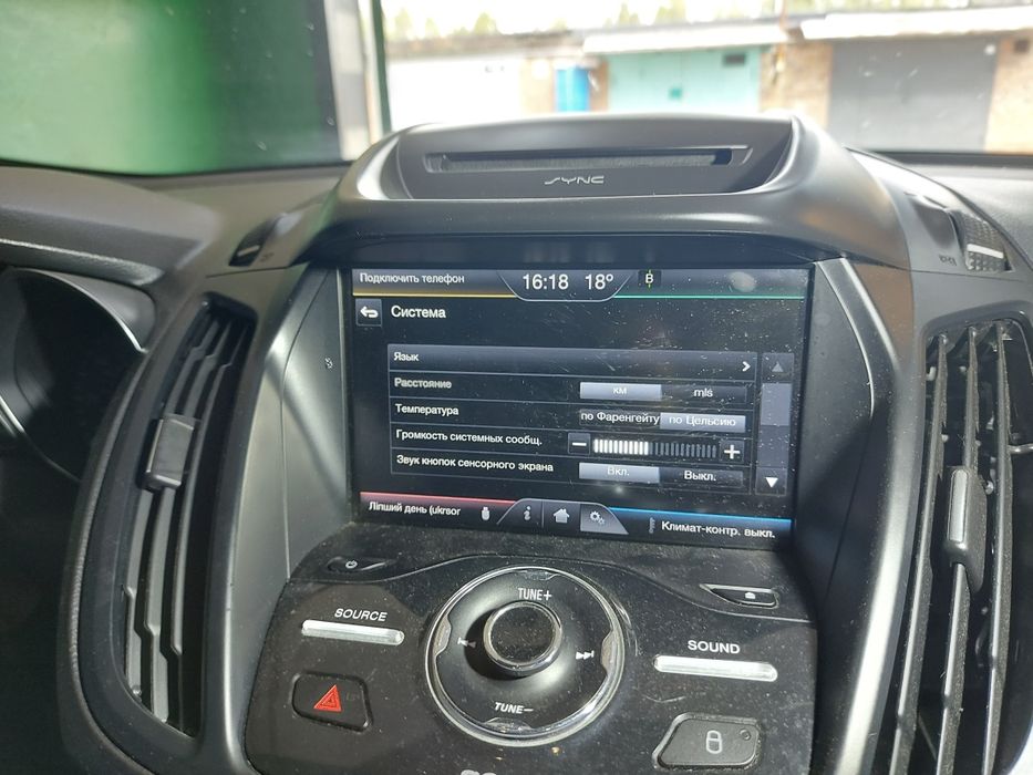 Магнітола Sync 2 для Форд Ескейп Куга