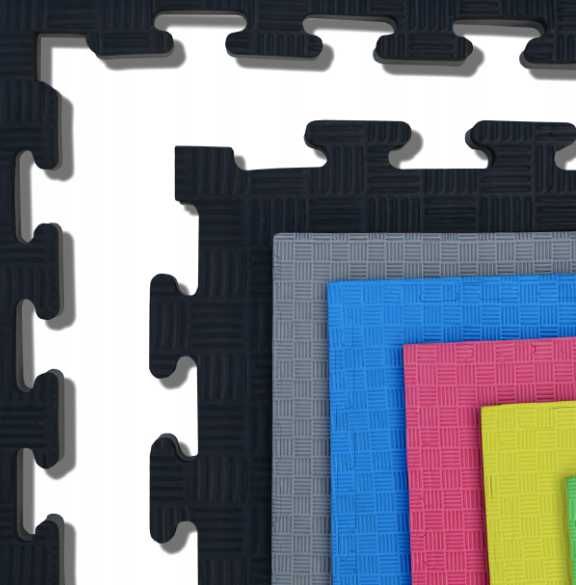 Mata puzzel pod sprzęt do ćwiczeń na siłownie 1x1m