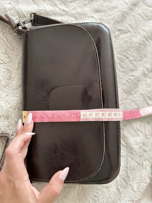 Сумка жіноча шкіряна коричнева