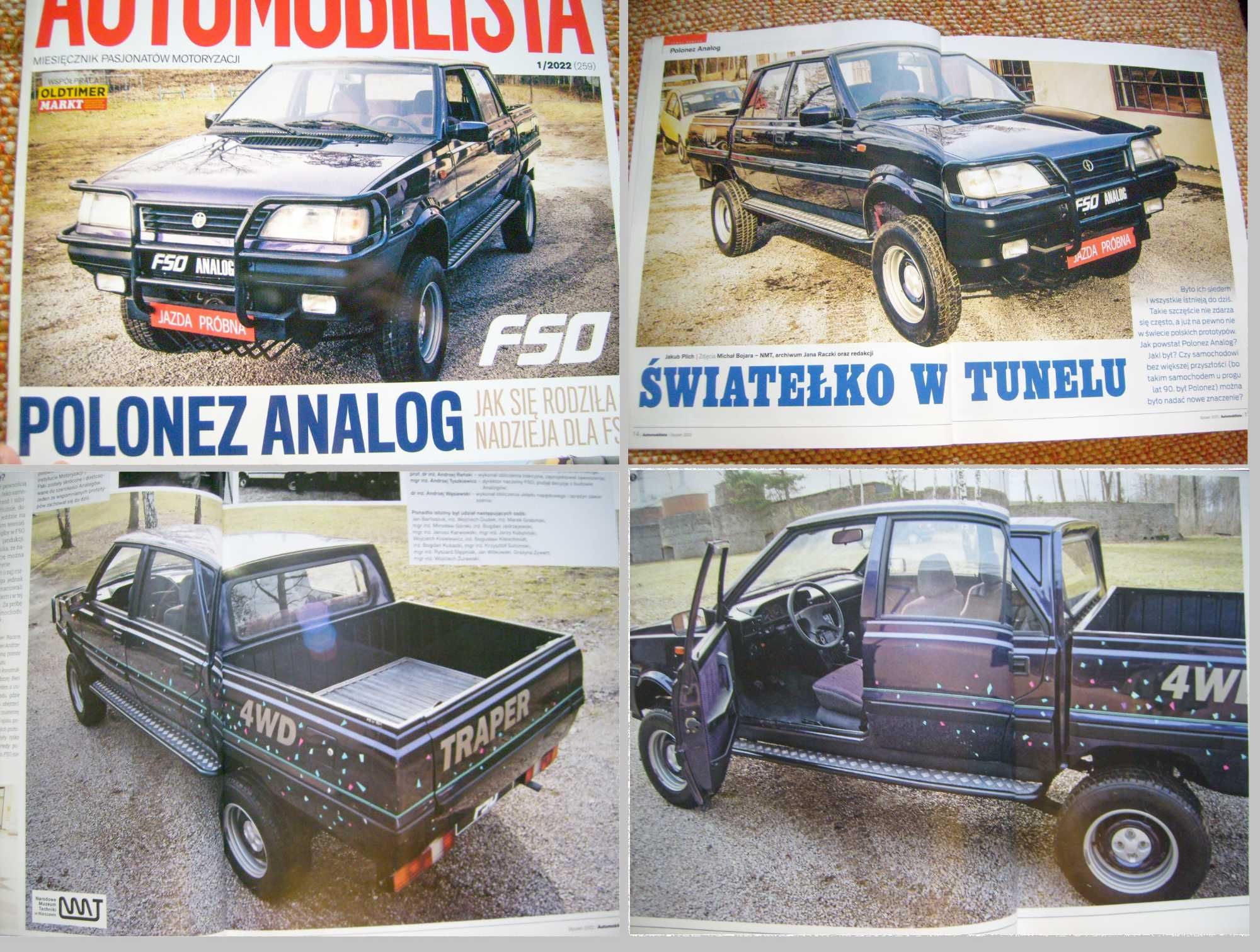 FSO POLONEZ ANALOG "Automobilista" / prospekty - wyprzedaż RABATY 10%