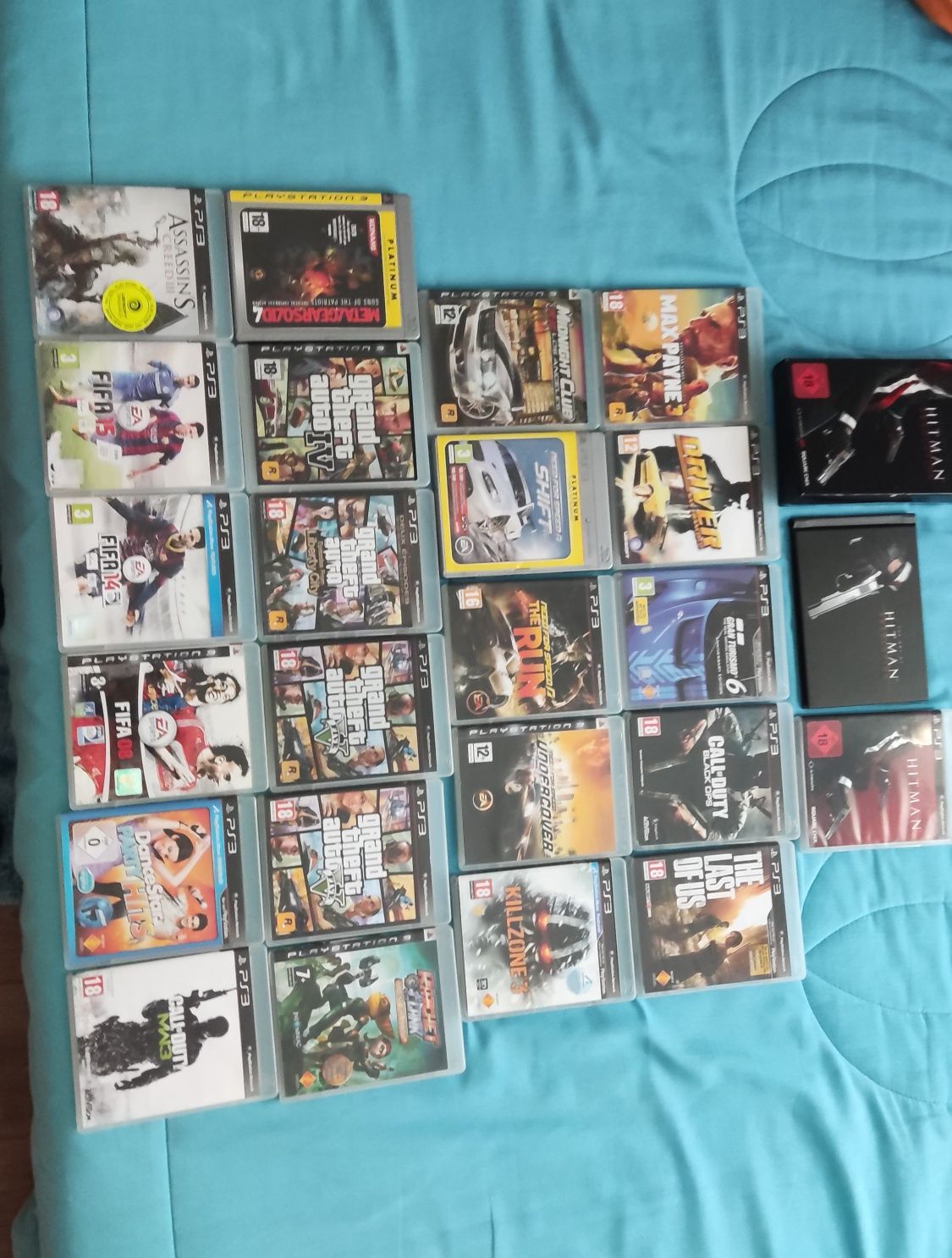 PS3 com jogos e acessórios