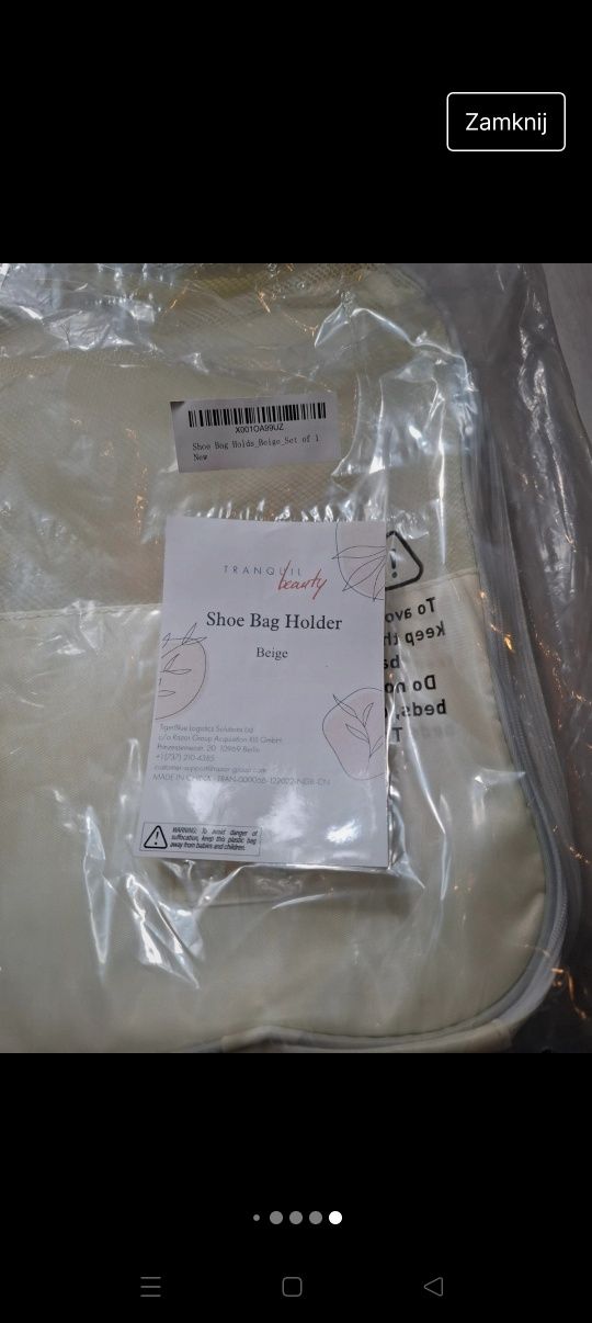 Duża kosmetyczka firmy trąbek kolor żółty z siatka na buty