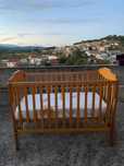 Cama berço de ursinhos de madeira + Colchão