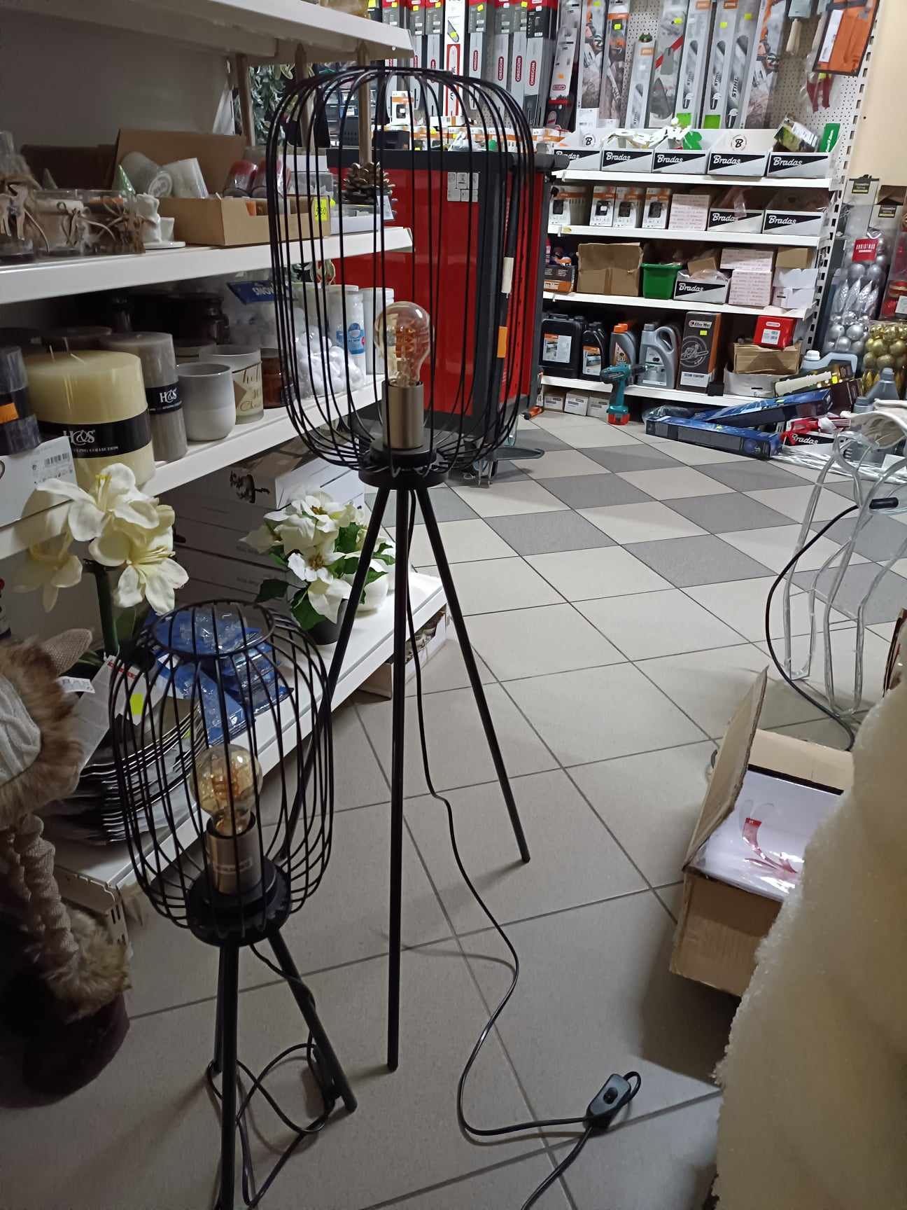Lampa metalowa Home styling Collection 60 cm