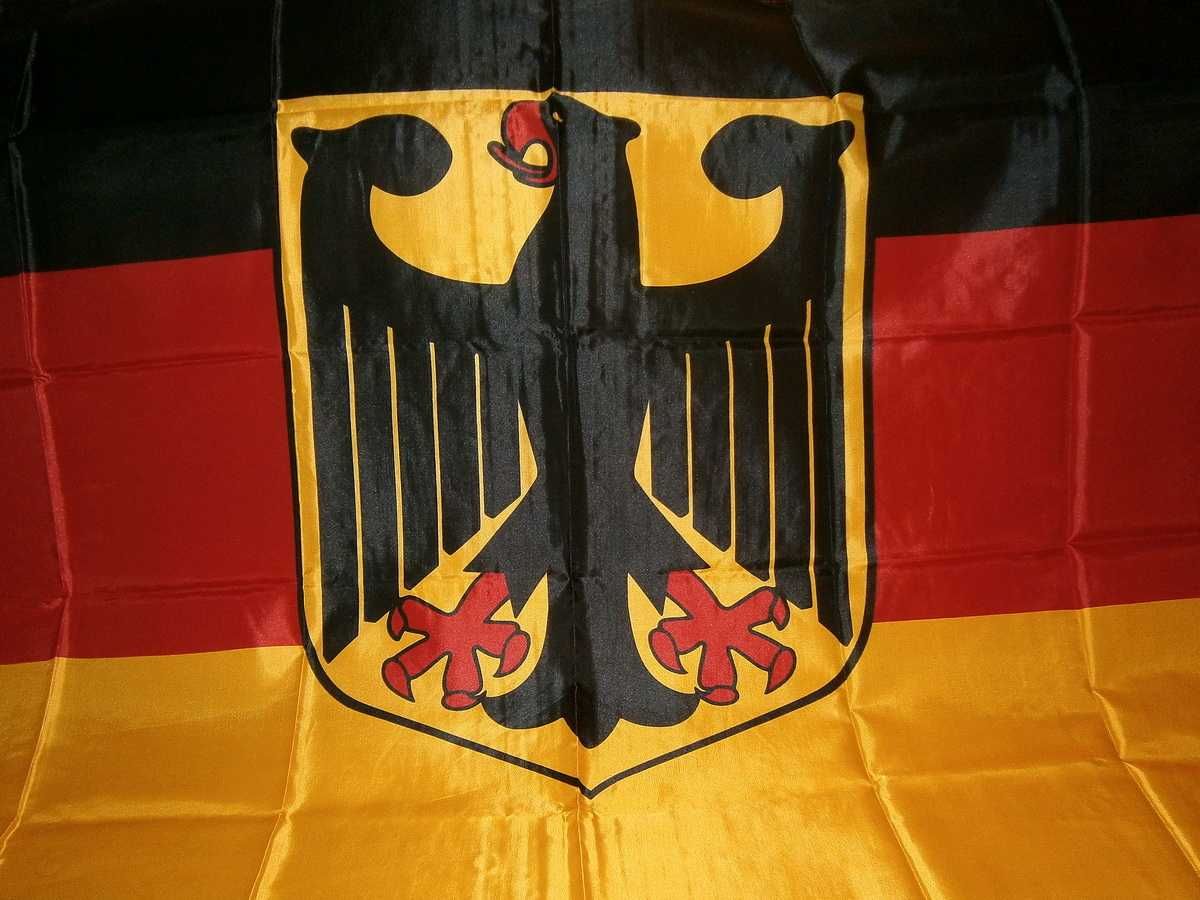 Прапор Німеччини з Гербом 90х150 Flagge Deutschlands Флаг Германии DE