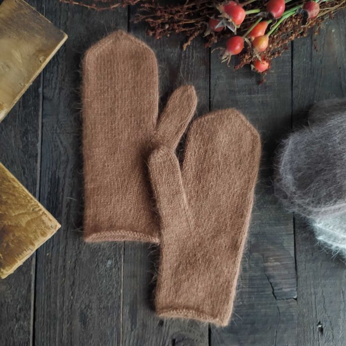 Рукавички пухові, жіночі рукавиці, зимові рукавички.