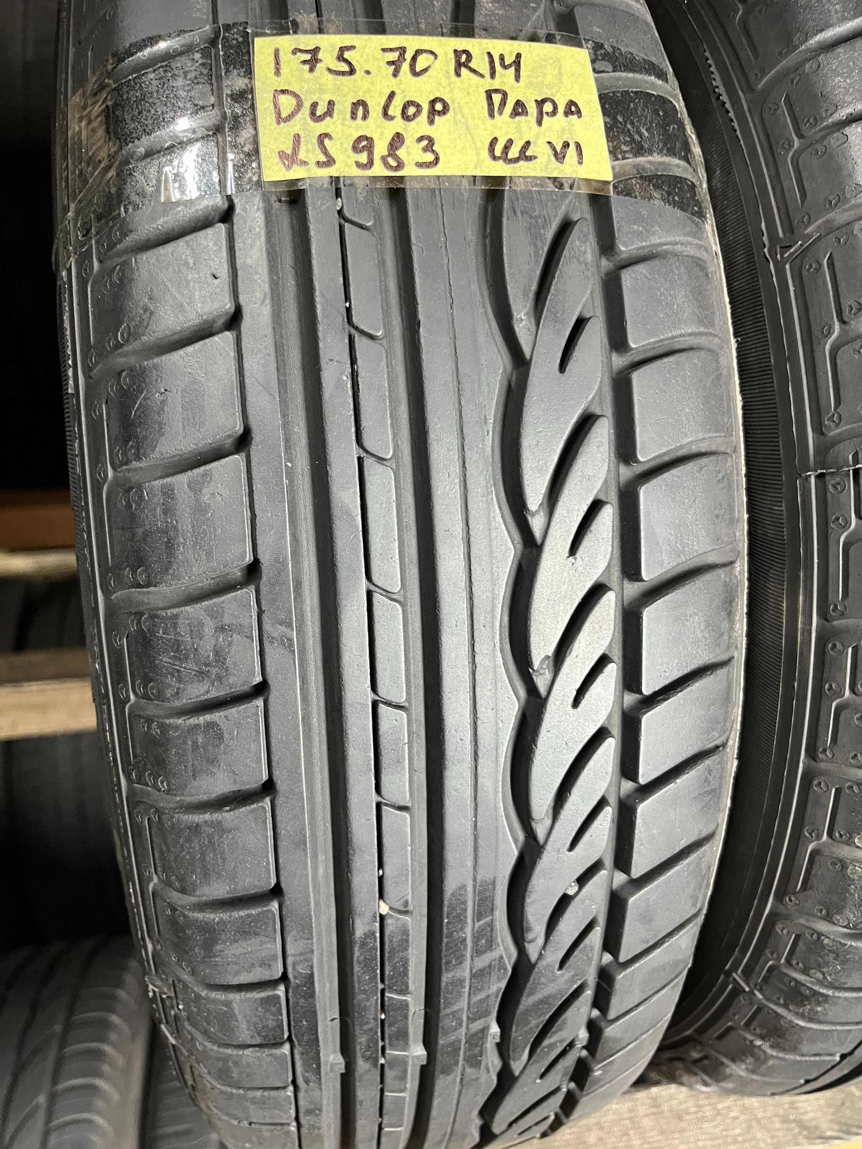 LS983 Літні шини 175/70r14 Dunlop SP Sport 01 пара резина р14