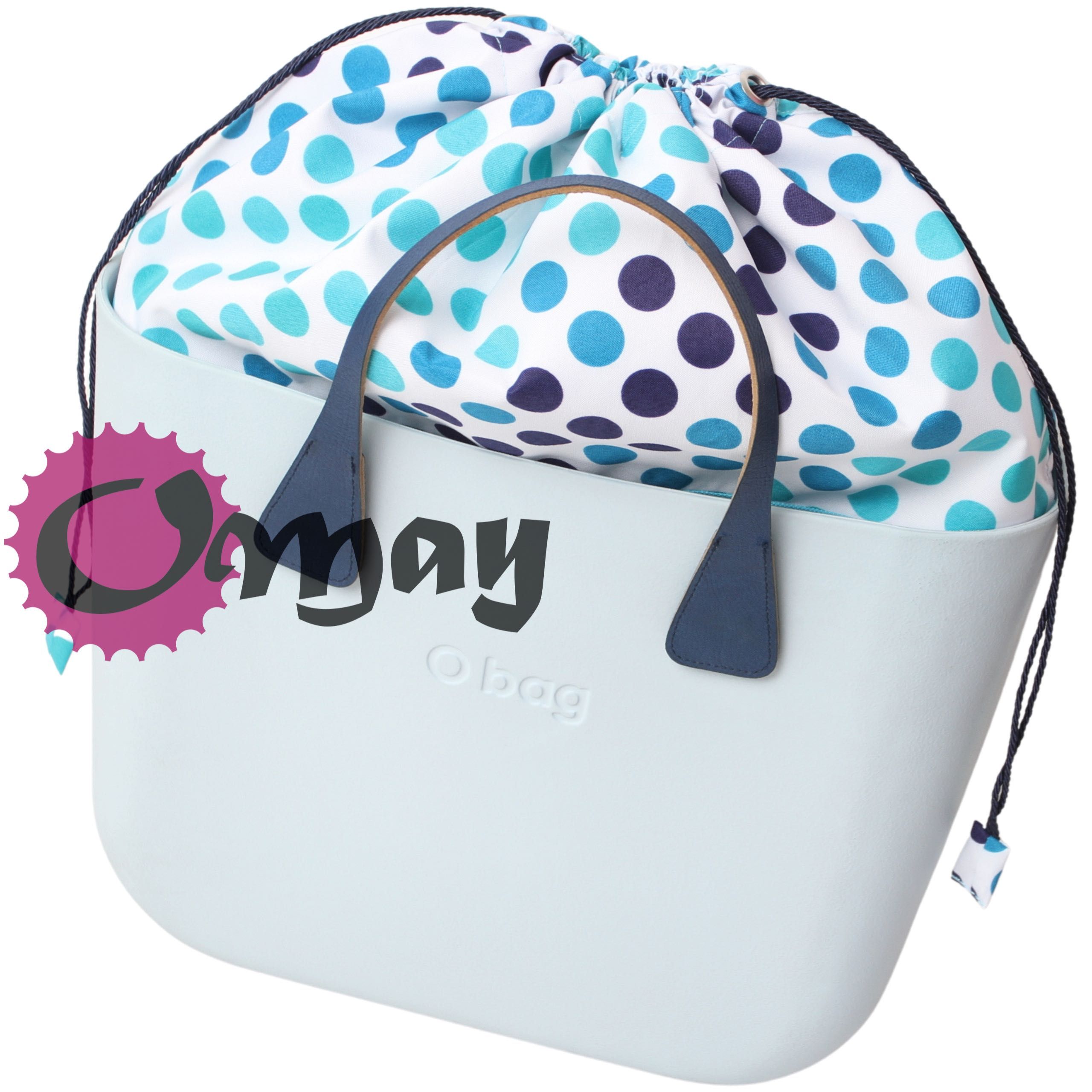 organizer do OBAG STANDARD worek grochy turkus granat 2 kieszenie OMAY