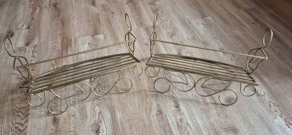 2x Półki ścienne metalowe