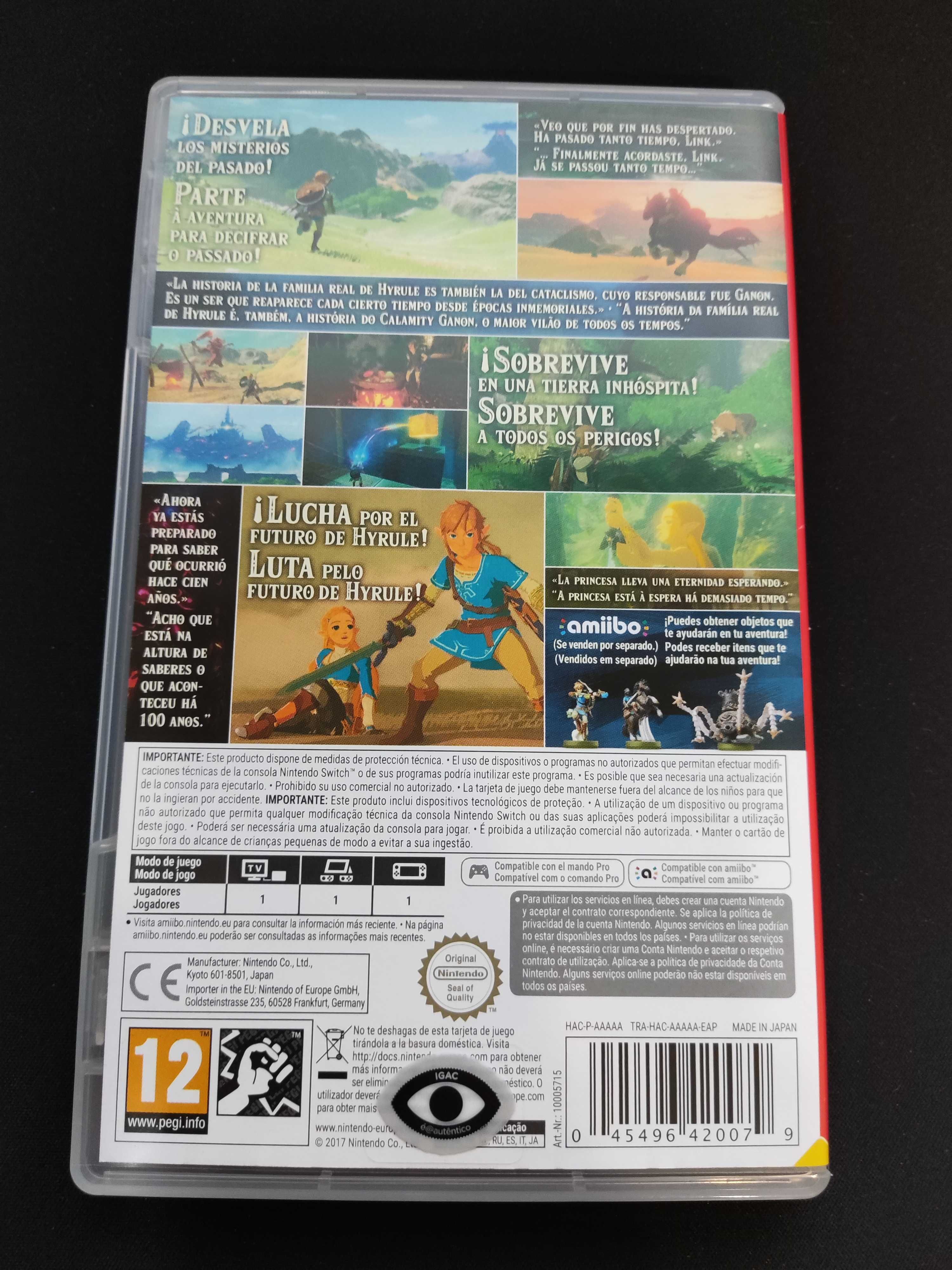 The Legend of Zelda: Breath of the Wild - Jogo Nintendo Switch (Usado)