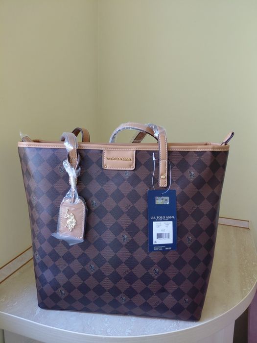 Сумка шопер u.s. Polo assn оригінал (шоппер поло оригинал) tote /тоут
