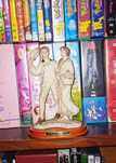 Estatueta de casal em porcelana